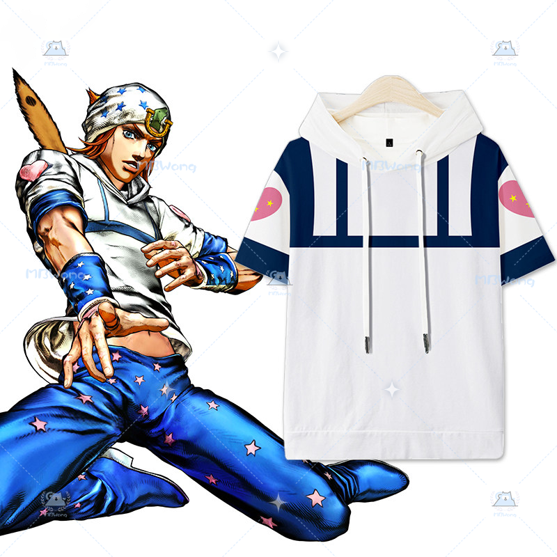 Cosplay Anime Jojo - Anime JOJO Johnny Joestar Cosplay Costume