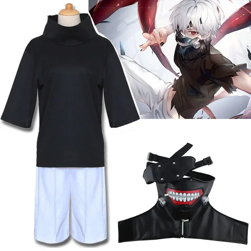 Anime Cosplay Mujer - Anime Tokyo Ghoul Kaneki Ken Masker