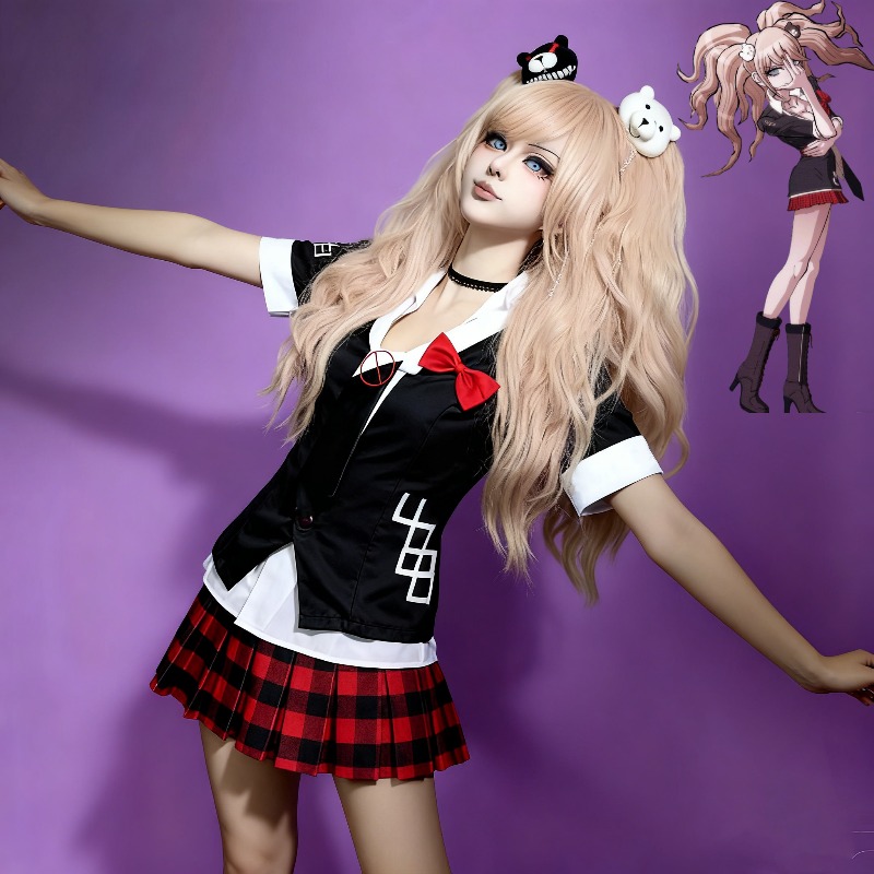 Anime Cosplay Duo - Anime Game Danganronpa Cosplay Costume Enoshima