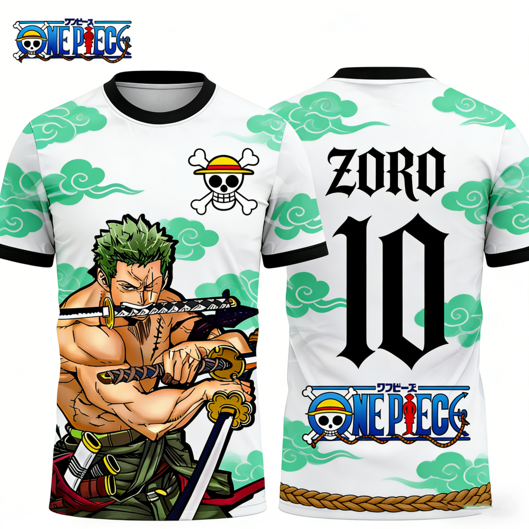 Quick Anime Cosplay - One Piece's Zoro Graphic T-shirt Japanese