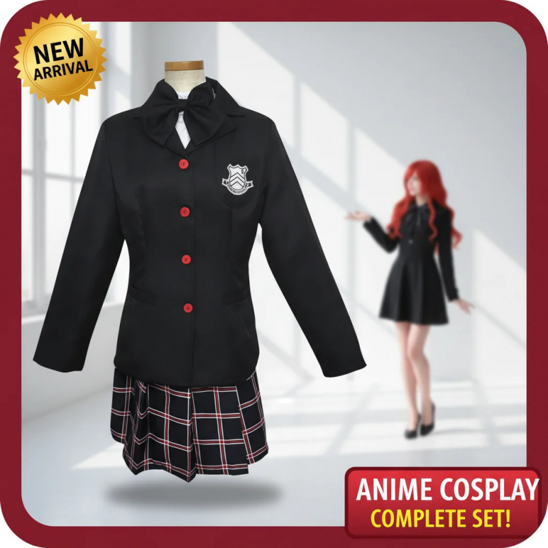 Cosplay Anime Black Hair - ▶❤Persona 5 Kasumi Yoshizawa Cosplay Costume