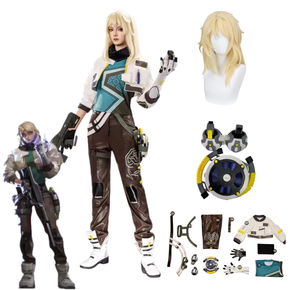 Anime Cosplay Mujer - Deadlock Cosplay Costume Props VALORANT Deadlock