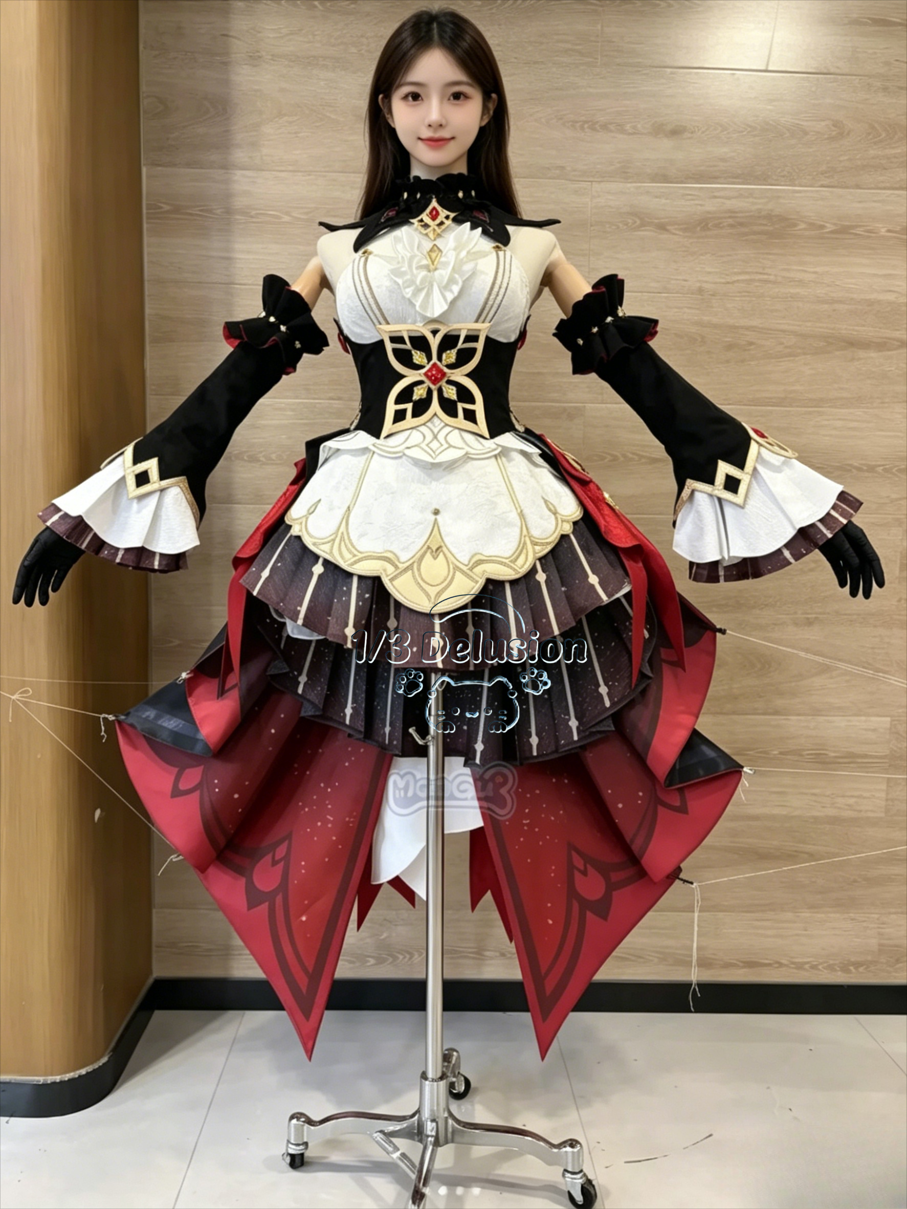 Costume Anime Cosplay - Genshin Impact Sandrone Puppet Fatui Harbinger