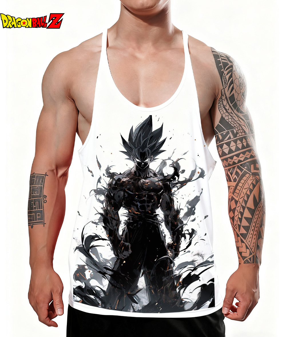 Quick Anime Cosplay - New Goku Men's Tank Top 100%Cotton